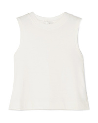 Vince Cropped Cotton Jersey Tank