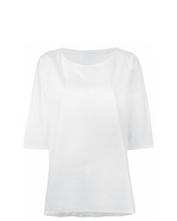 Labo Art Cropped Sleeve Jersey Top