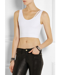 Helmut Lang Cropped Stretch Jersey Top