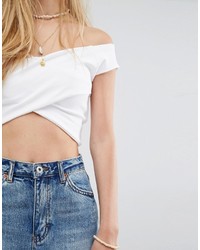 Pull&Bear Crossover Crop Top
