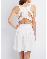 Charlotte Russe Cut Out Sleeveless Crop Top