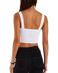 Charlotte Russe Fitted Cropped Tank Top