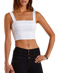 Charlotte Russe Fitted Cropped Tank Top