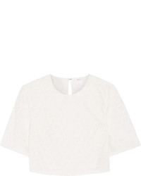 A.L.C. Fremont Cropped Broderie Anglaise Cotton Top