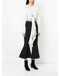 Ellery Phone Home Cropped Wrap Top