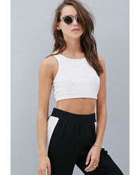 Forever 21 Private Archives Perforated Crop Top