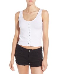 Pst By Project Social T Project Social T Crop Button Front Tank