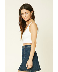 Forever 21 Ribbed Trim Crop Top