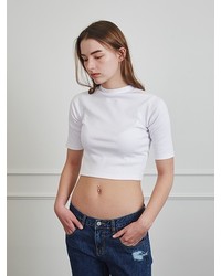 Sculptor Crop T Shirts White