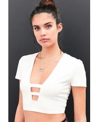 Silence & Noise Silence Noise Double Dare Cropped Top