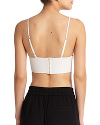 Alexander Wang T By Leather Cropped Top