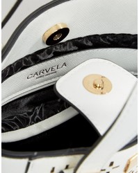 Carvela Micro Din Laser Cut Cross Body Bag
