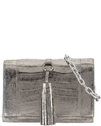 Nancy Gonzalez Small Tassel Crocodile Crossbody Bag