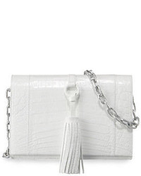 Nancy Gonzalez Small Tassel Crocodile Crossbody Bag