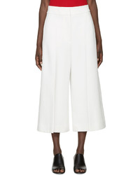 Rosetta Getty Ivory Structured Culottes