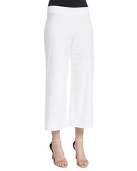 Eileen Fisher Washable Stretch Crepe Cropped Pants Plus Size
