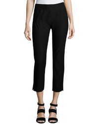 Eileen Fisher Wide Leg Washable Crepe Cropped Pants