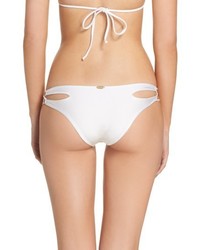 Luli Fama Zig Zag Reversible Cutout Bikini Bottoms