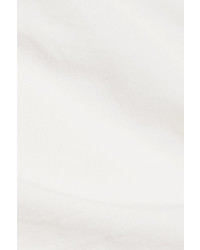 MM6 MAISON MARGIELA Cutout Cotton Jersey Top Off White