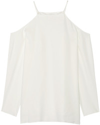 The Row Karuss Cutout Stretch Cady Top Ivory