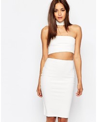 Missguided Cut Out Choker Detail Bodycon Dress