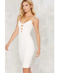 Factory Pushing The Limit Bodycon Dress White