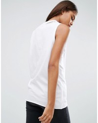 Asos Tall Asos Tall T Shirt With One Shoulder And Nibble Detail