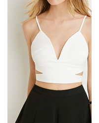 Forever 21 Tiger Mist Cut It Out Crop Top