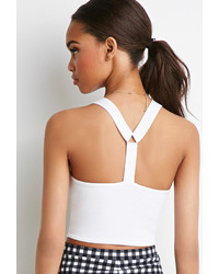 Forever 21 Y Back Cutout Crop Top