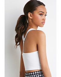 Forever 21 Y Back Cutout Crop Top