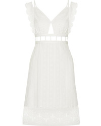 Opening Ceremony Cutout Broderie Anglaise Cotton Mini Dress White