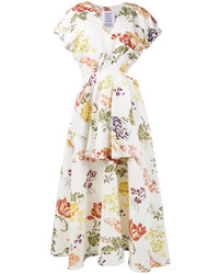 Rosie Assoulin Floral Print Cutout Dress