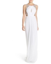 Terani Couture Embellished Cutout Gown