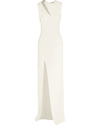 Thierry Mugler Mugler Cutout Crepe Gown White