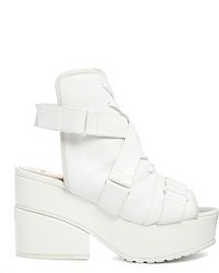 Asos Eclipse Sandal Ankle Boots White