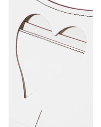 Proenza Schouler Curl Cutout Leather Clutch White