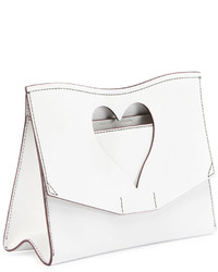 Proenza Schouler Curl Medium Cutout Clutch Bag White