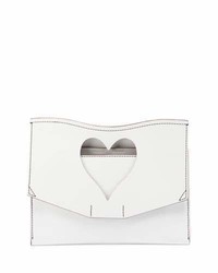 Proenza Schouler Curl Medium Cutout Clutch Bag White