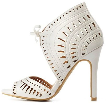 charlotte russe lace up heels