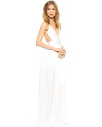 White Cutout Maxi Dress