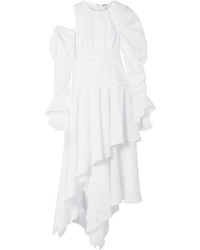 Loewe Cutout Ruffled Cotton And Maxi Dress