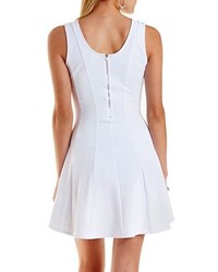 Charlotte Russe Caged Cut Out Skater Dress