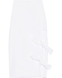 Rosie Assoulin Holy Moley Cutout Cotton Poplin Skirt
