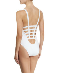 Vitamin A Neutra Strappy Back One Piece Swimsuit Eco White