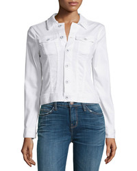AG Jeans Ag Robyn Button Front Denim Jacket True White