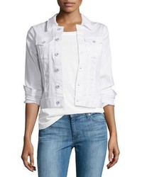 AG Jeans Ag Robyn Button Front Denim Jacket True White