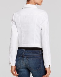 GUESS Denim Jacket Classic Cropped White