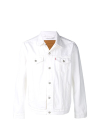 white levis jacket men's