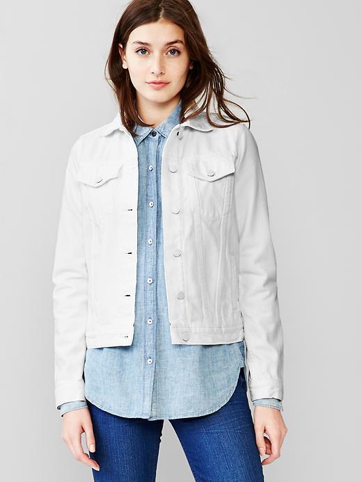 gap white jean jacket