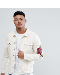 Just Junkies Denim Jacket With Rose Embroidery